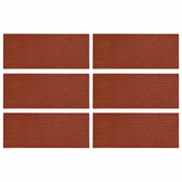 Kamień kroczący 6 pcs Czerwony 60,5 x 25 x 2 cm Guma