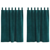 Zasłony zaciemniające 2 pcs Ciemna zieleń 140 x 140 cm Aksamit