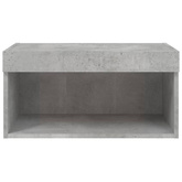 vidaXL Szafka pod TV, z oświetleniem LED, szarość betonu, 60x30x30 cm