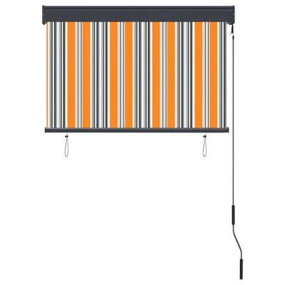 vidaXL Roleta zewnętrzna, 100x250 cm, żółto-niebieska