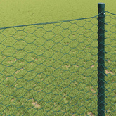 Ogrodzenie heksagonalne 1,5 x 10 m PVC zielony