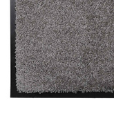 Dywanik drzwiowy Jasnoszary 60 x 40 x 1.2 cm Tkanina Teddy