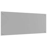 Panel kuchenny Jasnoszary 100 x 40 cm szkło hartowane