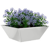 Doniczka ogrodowa Srebrny 40 x 40 x 15 cm Stal Galwanizowana