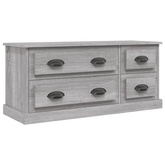 vidaXL Szafka pod TV, szary dąb sonoma, 100x35,5x45 cm