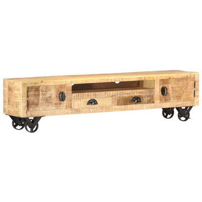 vidaXL Szafka pod TV, 150x30x37 cm, lite drewno mango