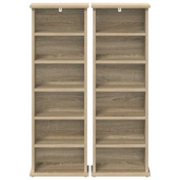 Kabinet na płyty CD 2 szt. dąb Sonoma 60 x 17 x 92 cm