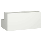 Doniczka ogrodowa Biały 100 x 60 x 45 cm Stal zimnogięta