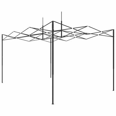 Szklarnię z rozkładaną ramą Zielony 290 x 430 x 315 cm Żelazo