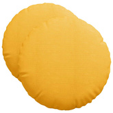 Poduszki na siedziska 2 pcs Jasnożółty ?50 x 19 cm