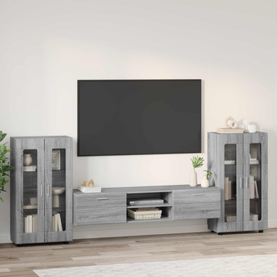 Zestaw szafek RTV FLORIN 3 szt. Szary Sonoma