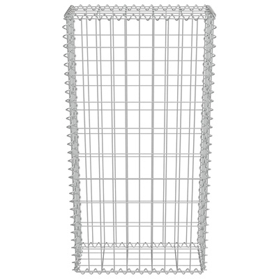 Ściana gabionowa, stal galwanizowana, z pokrywą, 50x20x100 cm