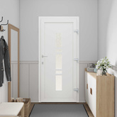 Drzwi Frontowe 98 x 208 cm PVC antracytowy