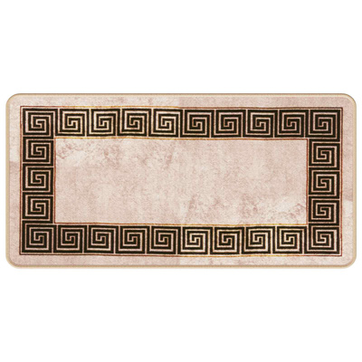Chodnik dywanowy MARSA Czarny 50 x 100 cm Poliester i PVC