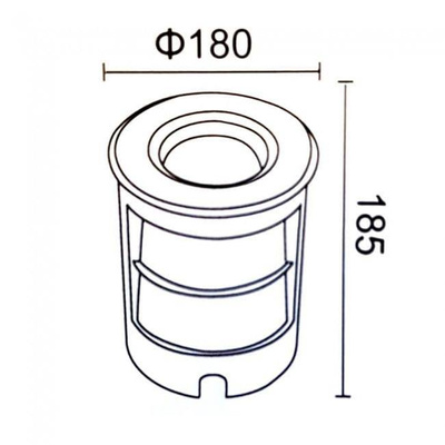 Oprawa najazdowa LED - 220V - IP67 - Ciepła barwa - 13W