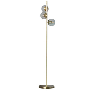 Lampa Podłogowa Złota Kule Abruzzo Pugilia 3xE27