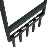 Aerator do trawnika, z 5 pustymi zębami, zielony, malowana stal