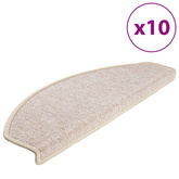 Maty na schody 10 szt. 65x24x4 cm Taupe Półokrągłe Duże