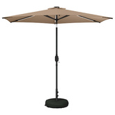 Parasol ogrodowy z oświetleniem LED i podstawą 270 x 270 cm
