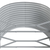 vidaXL Podwyższona donica, malowana proszkowo stal 175x100x68 cm szara