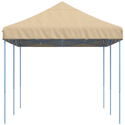 vidaXL Składany namiot imprezowy typu pop-up, beżowy, 580x292x315 cm