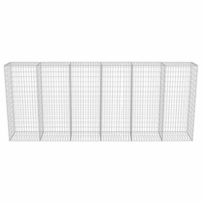 Ściana gabionowa z pokrywami, galwanizowana stal, 300x50x150 cm