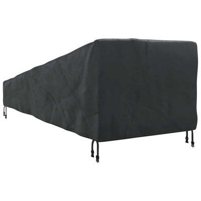 Pokrowiec na meble ogrodowe 210 x 80 x 75 cm Prostokątny Czarny