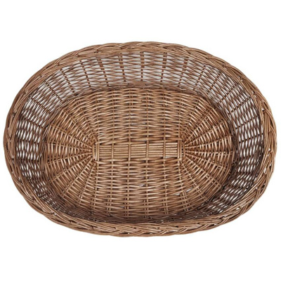 vidaXL Wiklinowy kosz/legowisko dla psa, naturalne, 90 cm