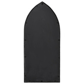 Lustro ogrodowe, czarne, 100x45 cm, żelazne