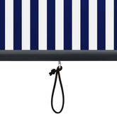 vidaXL Roleta zewnętrzna, 100x250 cm, niebiesko-biała