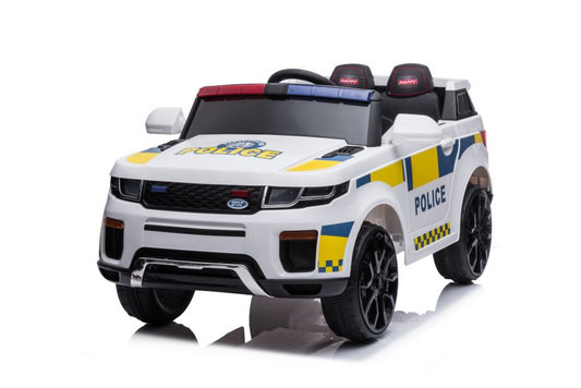 Auto Na Akumulator BBH-021 Światła LED Muzyka Pilot Policyjne Białe