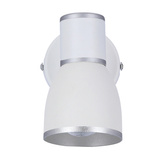 Lampa ścienna kinkiet 1xE14 biały+chrom FIDO 91-63366