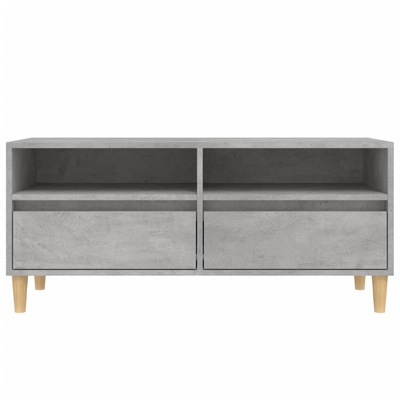 Szafka pod TV, szarość betonu, 100x34,5x44,5 cm vidaXL