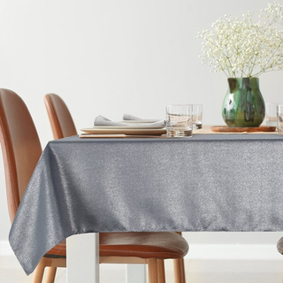 Obrus Edna stalowy 140x180