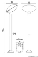Lampa ogrodowa stojąca TAO 1