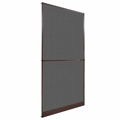 Screen na owady z zawiasami Brązowy i czarny 120 x 240 cm