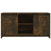 Szafka pod TV, przydymiony dąb, 102x37,5x52,5 cm vidaXL