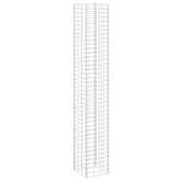 Wysokie donice gabionowe, 3 szt., 30x30x200 cm, żelazo