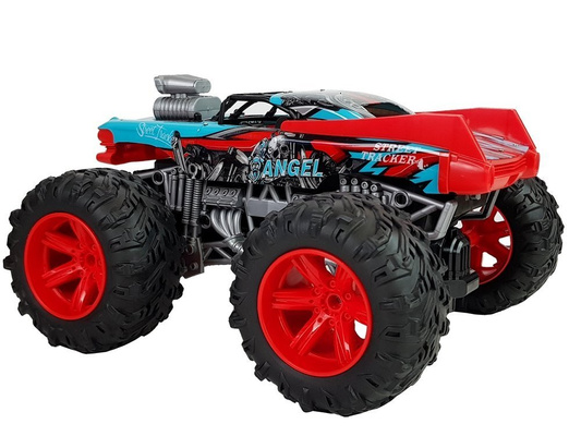 Auto Terenowe Zdalnie Sterowane 1:14  2.4G RC Czerwone Duże Koła