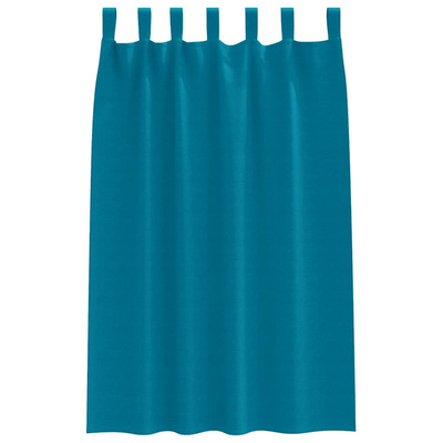 Firany blackout z kółkami 2 pcs Turkusowy 175 x 140 cm