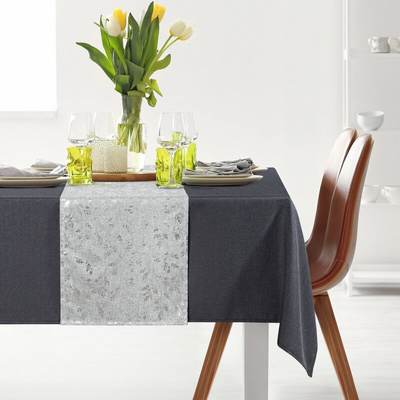 Obrus Anita stalowy 140x260