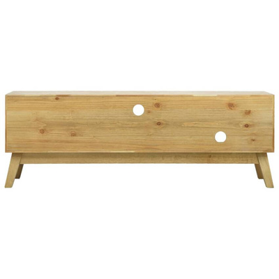 vidaXL Szafka pod TV, rzeźbiona, brązowa, 120 x 30 x 42 cm, drewno