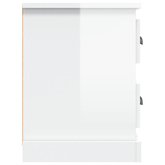 vidaXL Szafka pod TV, wysoki połysk, biała, 102x35,5x47,5 cm