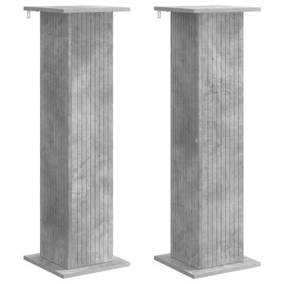 Stojak na rośliny 2 pcs Betonowy szary 30,5 x 30 x 100,5 cm