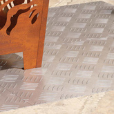 Stopień Prostokątny 4 pcs Srebrny 70 x 40 cm Aluminium