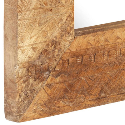 vidaXL Lustro w ręcznie rzeźbionej ramie, 110x50x2,5 cm, drewno mango