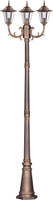 Wysoka zewnętrzna lampa stojąca K-7009A2/3 czarna/złota z serii STANDARD KAJA