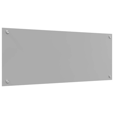 Panel kuchenny Jasnoszary 100 x 40 cm szkło hartowane