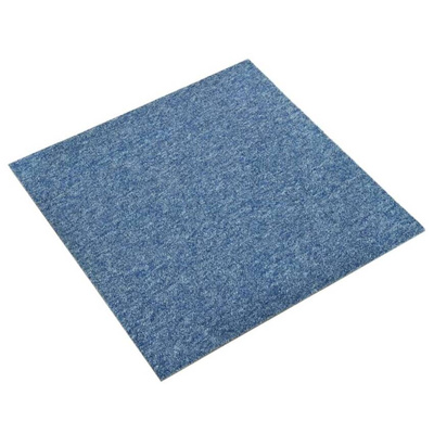 vidaXL Podłogowe płytki dywanowe, 20 szt., 5 m², 50x50 cm, niebieskie