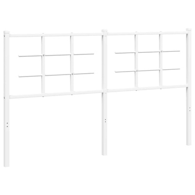 Metalowe wymienne wezgłowie, białe, 150 cm